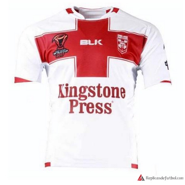 Camiseta Inglaterra Primera equipación RLWC 2017-2018 Blanco Rugby